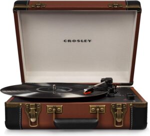 Crosley CR6019D-BR Executive Portable USB Turntable