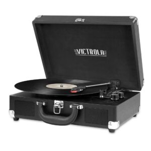 Victrola Vintage 3-Speed Bluetooth Suitcase Turntable