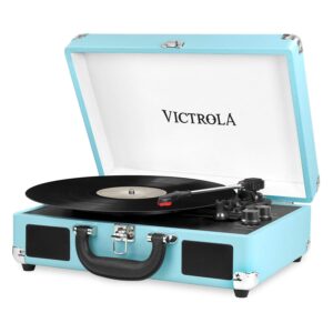 it.innovative technology Victrola Vintage 3-Speed Bluetooth Suitcase Turntable