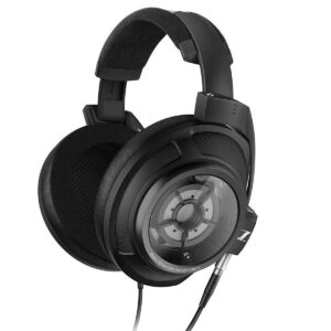 black sennheiser hd headphone